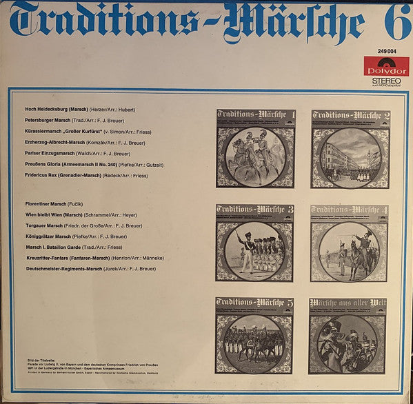Musikkorps Der 11. Panzer-Grenadier-Division : Traditions-Märsche 6 (LP, Album)