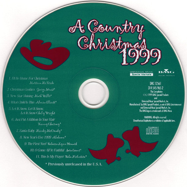 Various : A Country Christmas 1999 (CD, Album)