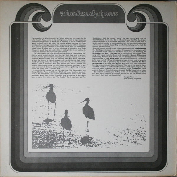 The Sandpipers : Greatest Hits (LP, Album, Comp, Uni)