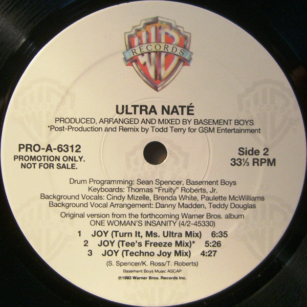 Ultra Naté : Joy (12", Promo)