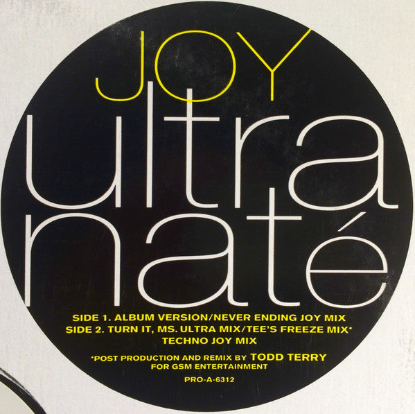 Ultra Naté : Joy (12", Promo)