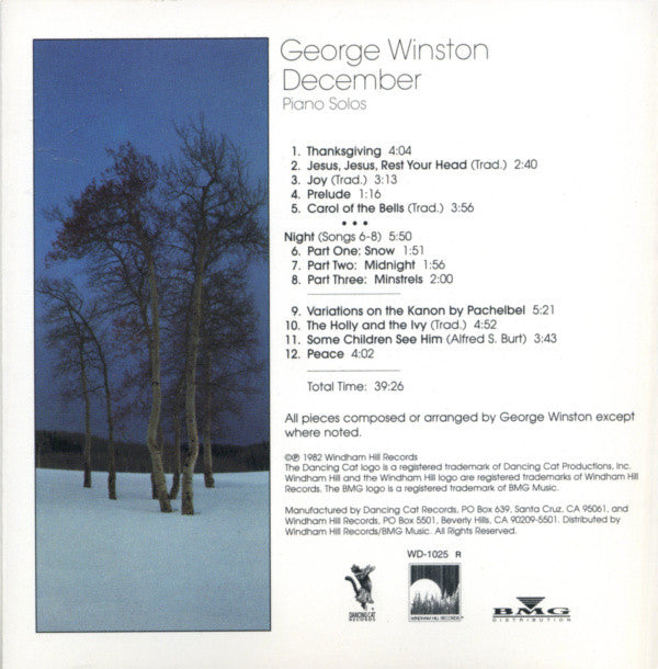 George Winston : December (CD, Album, RE)