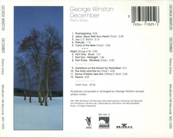 George Winston : December (CD, Album, RE)