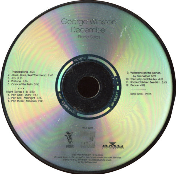 George Winston : December (CD, Album, RE)