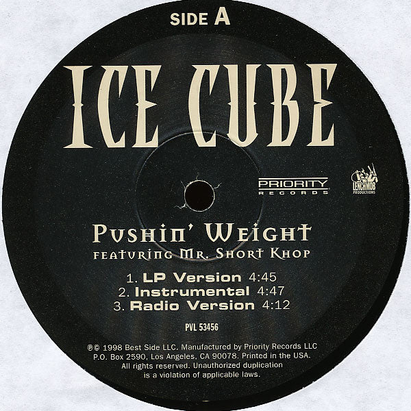 Ice Cube : Pushin' Weight (12")