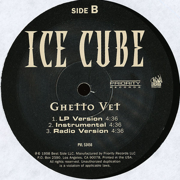 Ice Cube : Pushin' Weight (12")