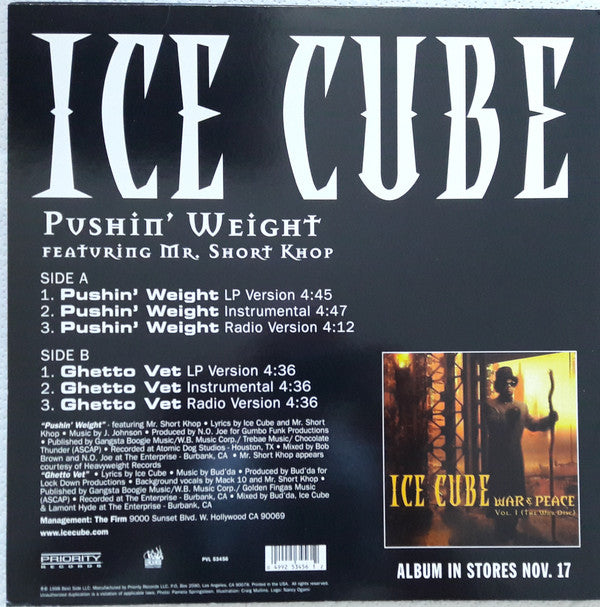 Ice Cube : Pushin' Weight (12")