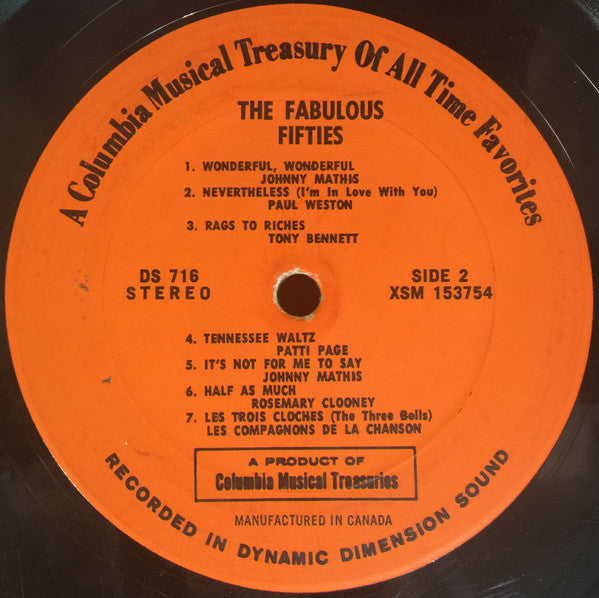 Various : The Fabulous Fifties (2xLP, Comp)