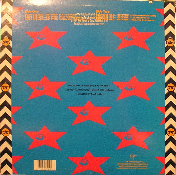 Age Of Chance : Don't Get Mad...Get Even! (12")