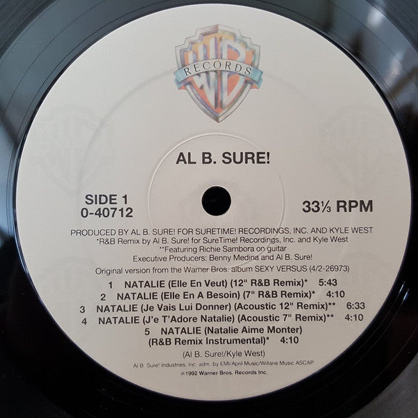 Al B. Sure! : Natalie (12")