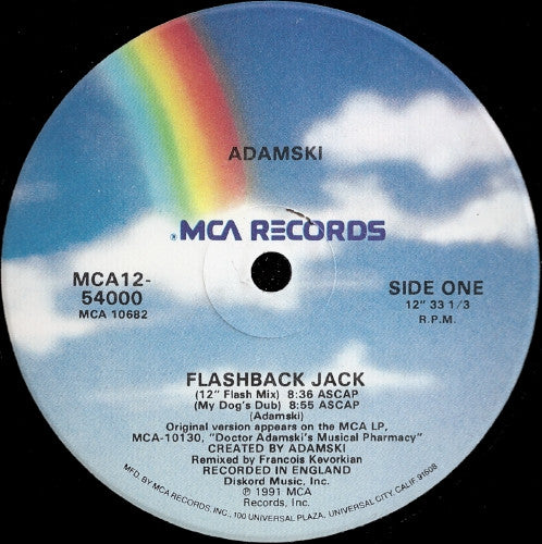 Adamski : Flashback Jack (12", Maxi)