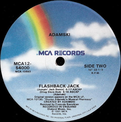 Adamski : Flashback Jack (12", Maxi)