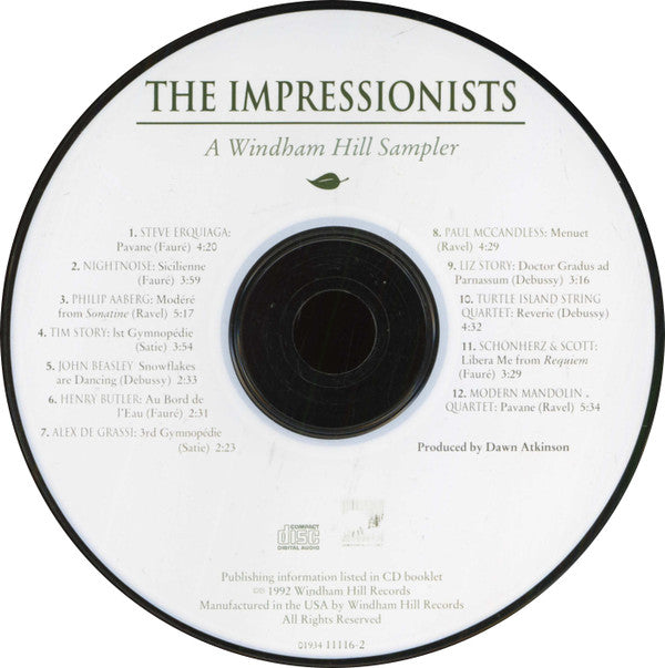 Various : The Impressionists: A Windham Hill Sampler (CD, Comp)