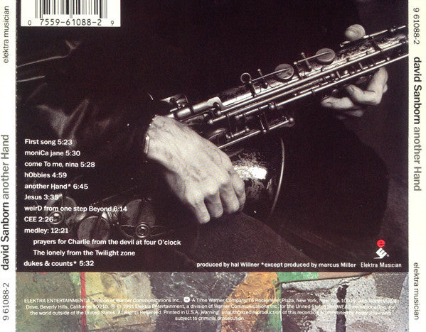 David Sanborn : Another Hand (CD, Album)