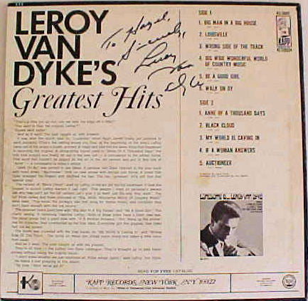 LeRoy Van Dyke : Leroy Van Dyke's Greatest Hits (LP, Comp)