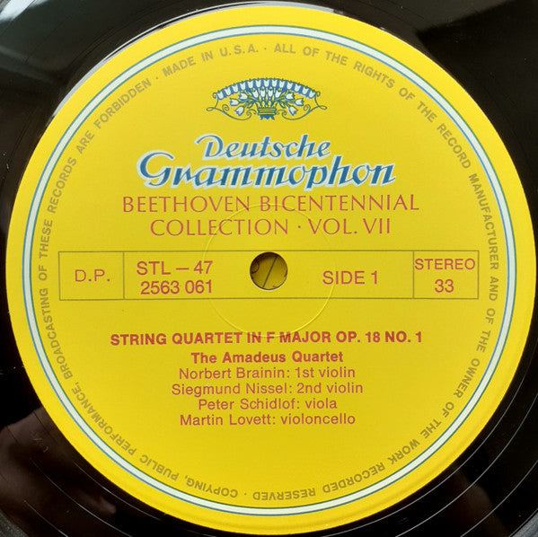 Amadeus-Quartett, Ludwig van Beethoven : String Quartets Part One (5xLP + Box)