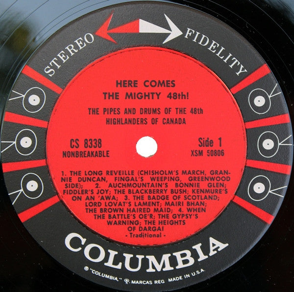 The 48th Highlanders Of Canada : Here Comes The Mighty 48th!  Twenty-Five Great Parade Favorites (LP)