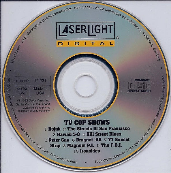 Various : TV Cop Show Theme Songs (CD, Comp)