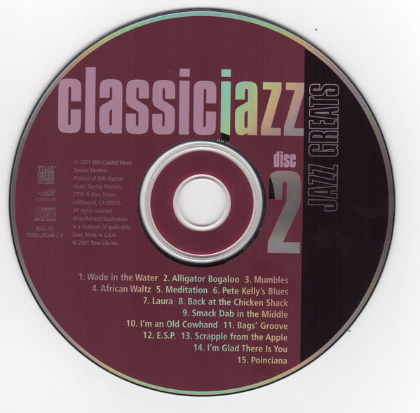 Various : Classic Jazz: Jazz Greats (2xCD, Comp)