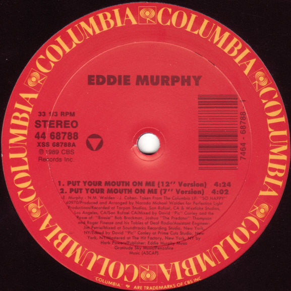 Eddie Murphy : Put Your Mouth On Me (12")