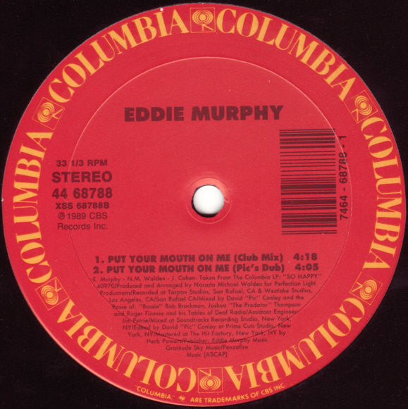 Eddie Murphy : Put Your Mouth On Me (12")