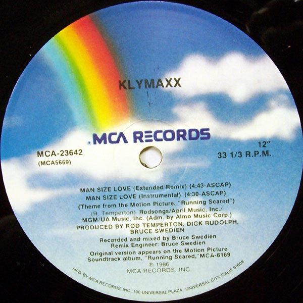 Klymaxx : Man Size Love (12", Single)