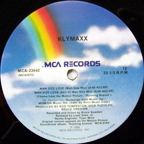 Klymaxx : Man Size Love (12", Single)