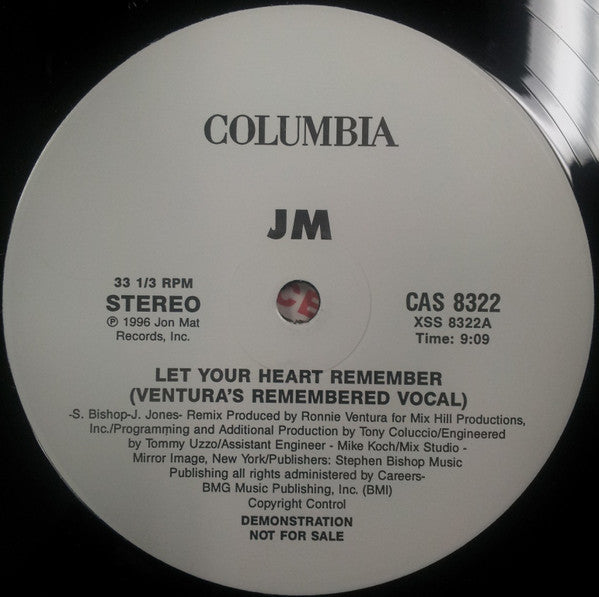 Johnny Mathis : Let Your Heart Remember (12", EP, Single, Promo)