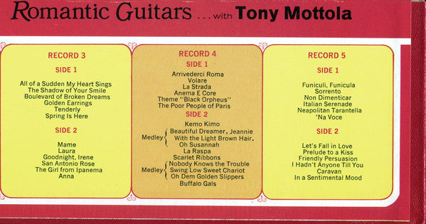 Tony Mottola : Romantic Guitars (5xLP, Comp + Box, Ltd)