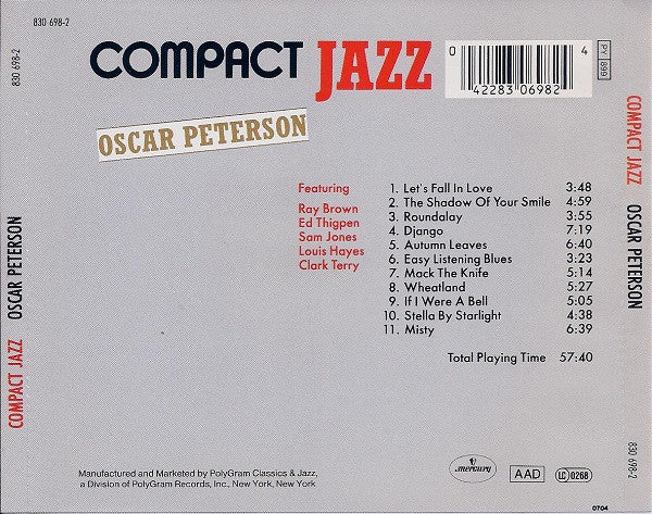 Oscar Peterson : Oscar Peterson (CD, Comp)