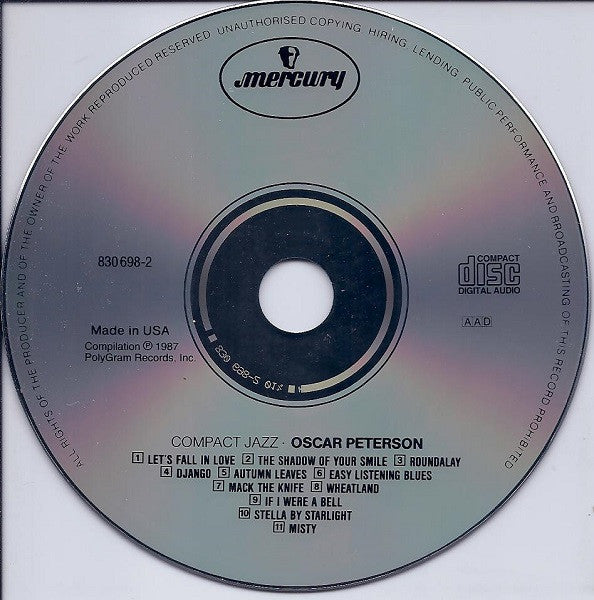 Oscar Peterson : Oscar Peterson (CD, Comp)