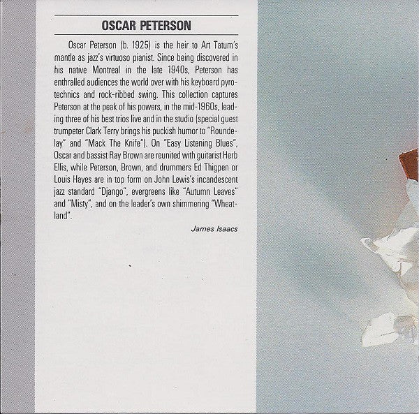 Oscar Peterson : Oscar Peterson (CD, Comp)