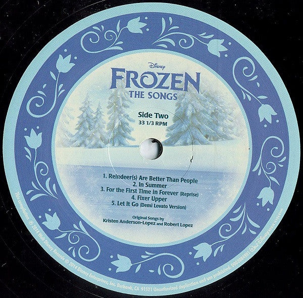 Kristen Anderson-Lopez And Robert Lopez : Frozen The Songs (LP, Album)