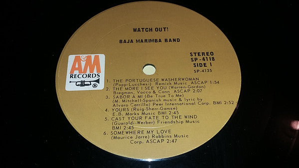 Baja Marimba Band : Watch Out (LP, Ter)