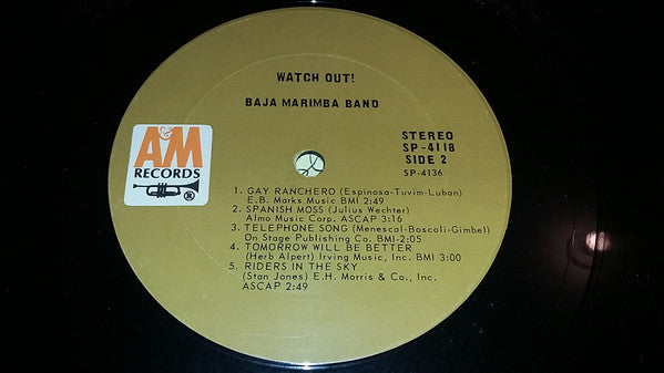 Baja Marimba Band : Watch Out (LP, Ter)