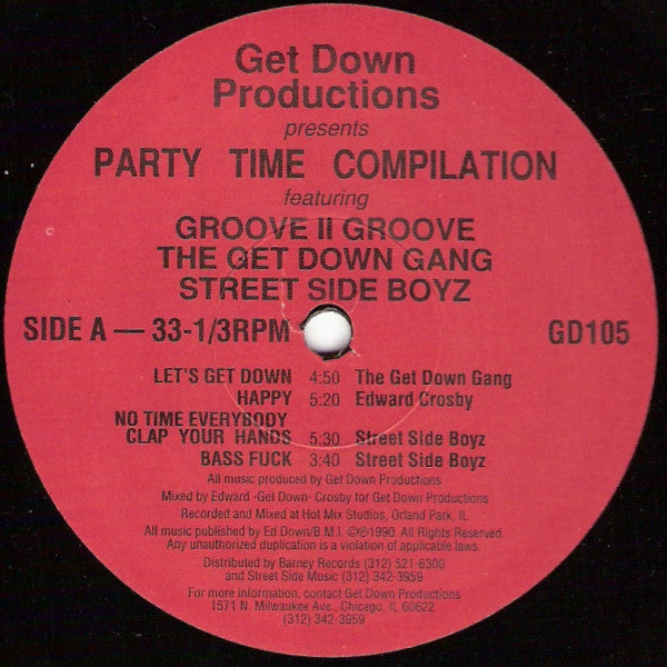 Get Down Productions : Party Time Compilation (LP, Comp)