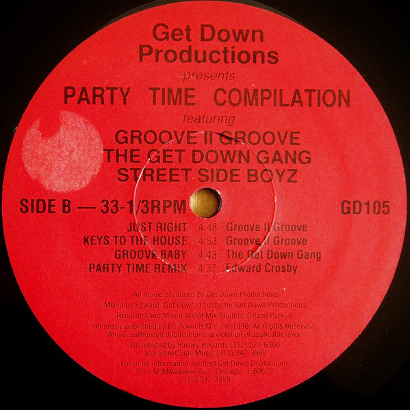 Get Down Productions : Party Time Compilation (LP, Comp)