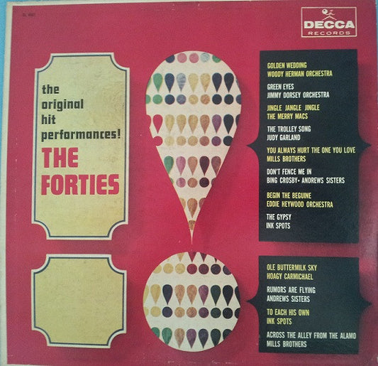 Various : The Original Hit Performances The  Forties (LP, Comp)