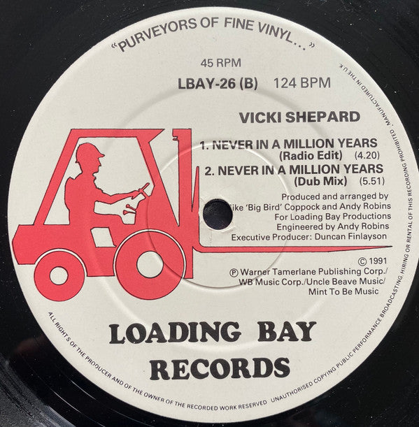 Vicki Shepard : Never In A Million Years (12")