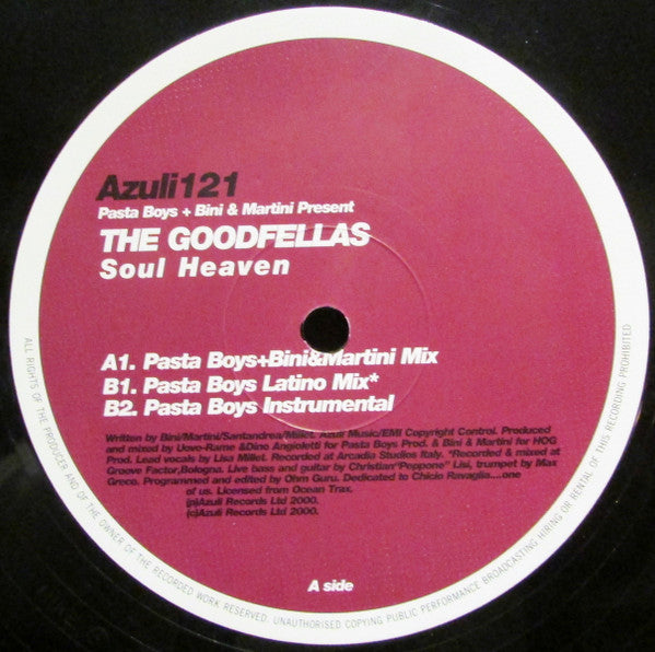 Pastaboys + Bini & Martini Present The Goodfellas (2) : Soul Heaven (12")