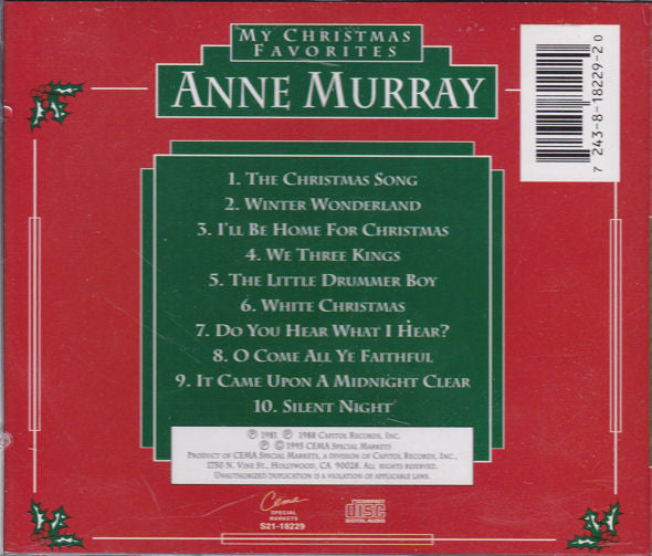 Anne Murray : My Christmas Favorites (CD, Comp, RE)