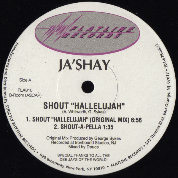 Ja'shay : Shout Hallelujah (2x12")