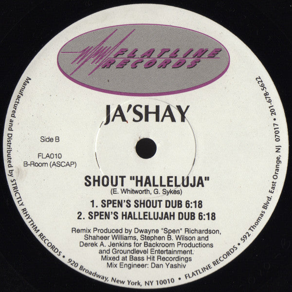 Ja'shay : Shout Hallelujah (2x12")