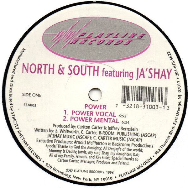 North & South (2) Featuring Ja'shay : Power (12")