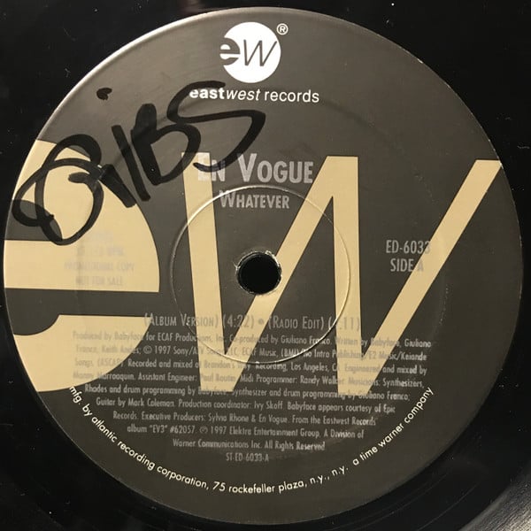 En Vogue : Whatever (12", Promo)