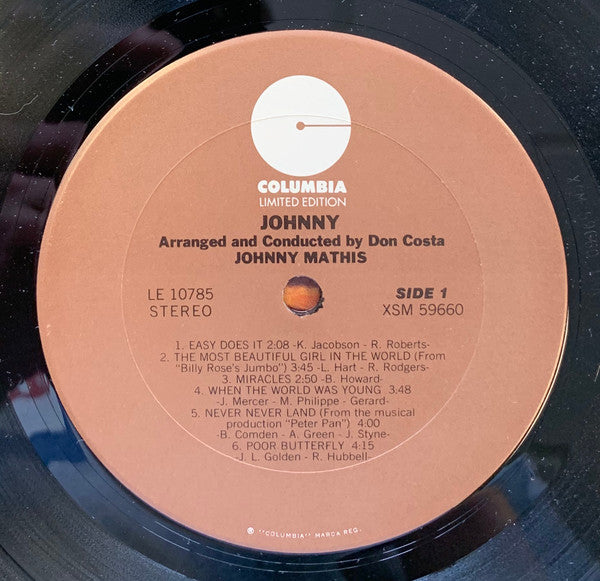 Johnny Mathis : Johnny (LP, RE, Ter)