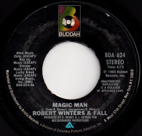 Robert Winters And Fall : Magic Man (7")