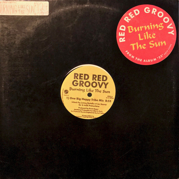 Red Red Groovy : Burning Like The Sun (12", Promo)