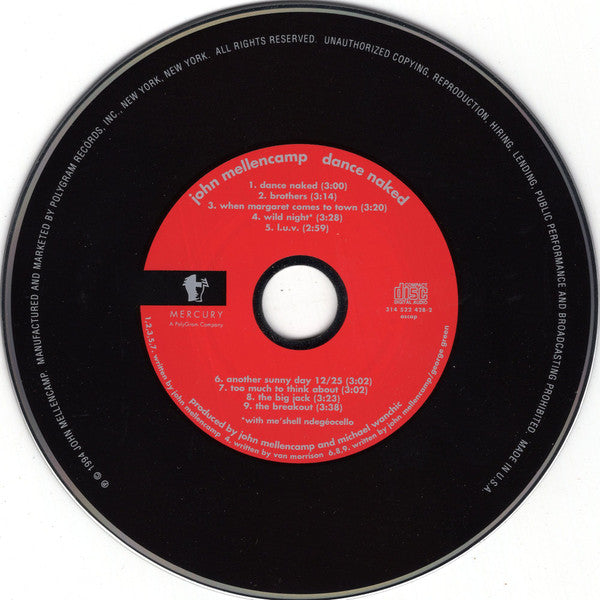 John Cougar Mellencamp : Dance Naked (CD, Album)