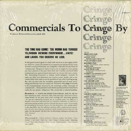 Jack Fox : Commercials To Cringe By (LP, Album)
